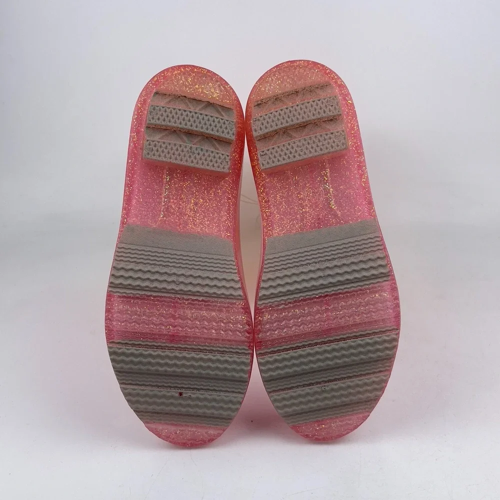 Cat &‎ Jack Cece Rain Boots Kids 5 Pink Waterproof Easy-on Handles Round Toe